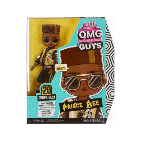 L.O.L. Surprise O.M.G. Guys Fashion Doll Prince Bee with 20 Surprises – Great Gi - Picture 5 of 6
